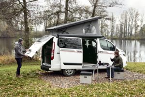 Dethleffs Glovean buscamper op basis van Ford Transit Custom